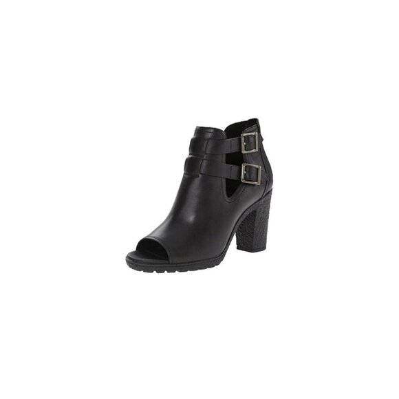 Timberland Women’s EK glancy Peep Toe Heel Black Size 9 - Picture 1 of 6